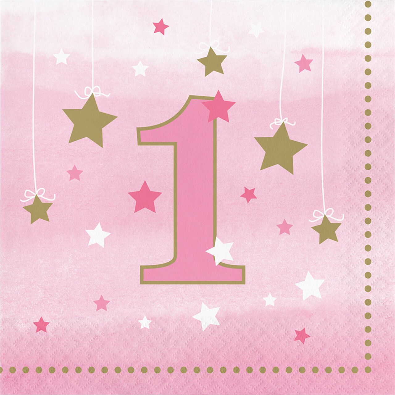 Party Central Stars Disposable Luncheon Party Napkins - 6.5" - Club Pack of 192